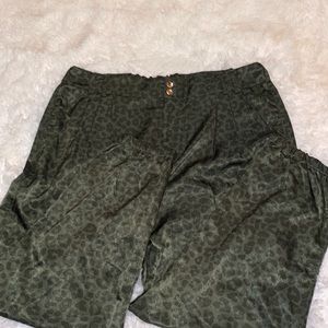 Animal print joggers